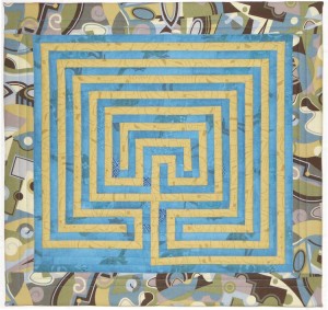A replica of a seven circuit Cretian labyrinth.